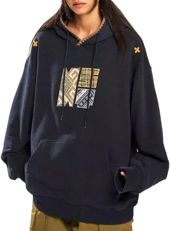 

Оверсайз худи с вышивкой Y2K Kawaii ITHAFE