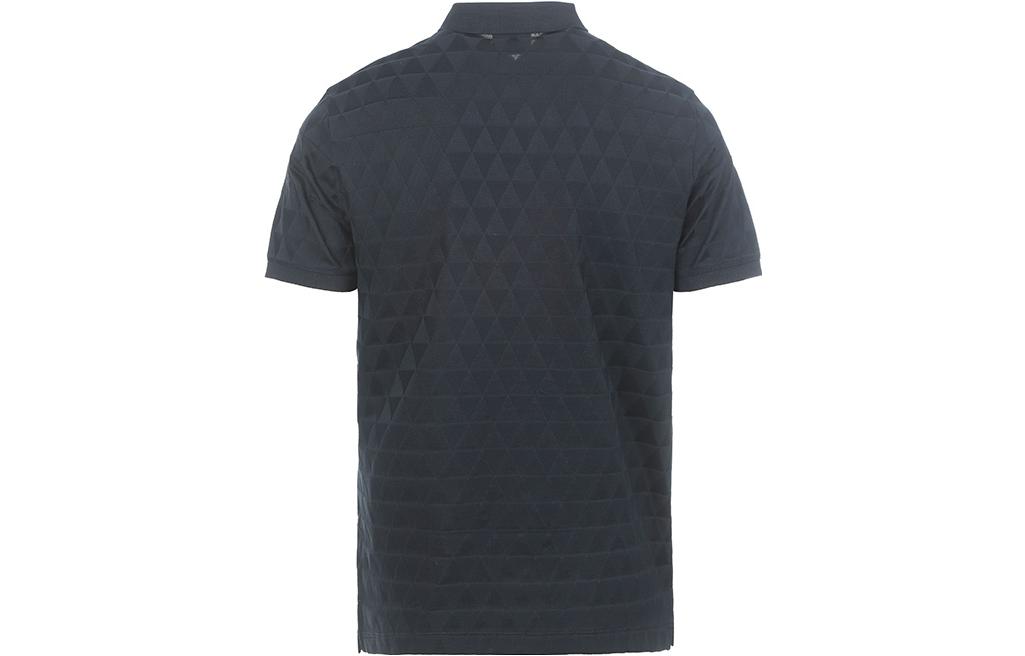 EMPORIO ARMANI Мужская поло темно-синего цвета — фото 4