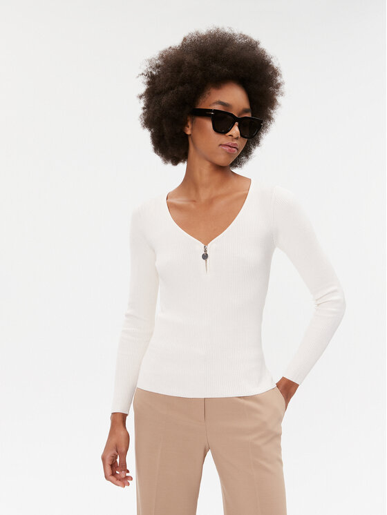 

Блузка slim fit 232-MBANZA Morgan, экрю