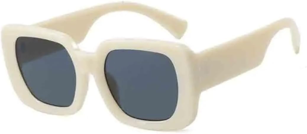 

Солнцезащитные очки с защитой UV400 | Линзы конфетного цвета, увеличенная оправа | Для женщин и мужчин, для занятий спортом на открытом воздухе и вождения DSVIGF, Beige Gray