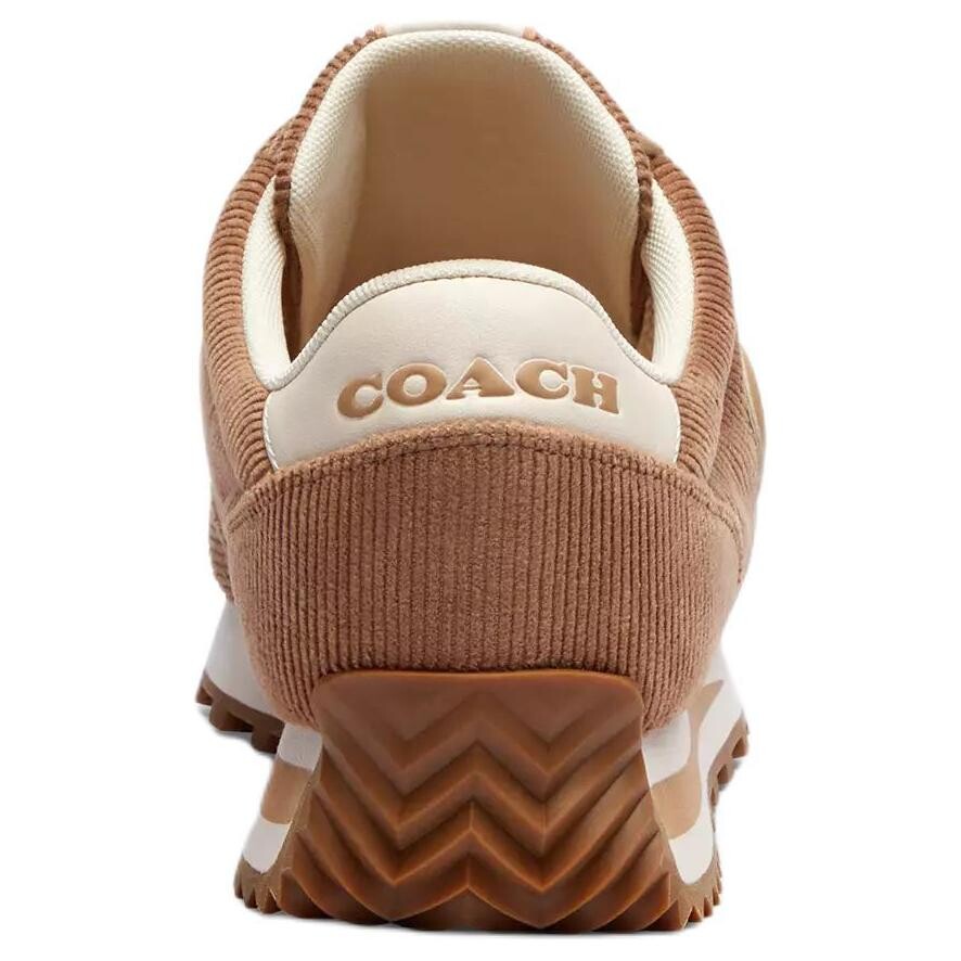 Мужские кроссовки Lifestyle с низким верхом, коричневого цвета Coach — фото 4
