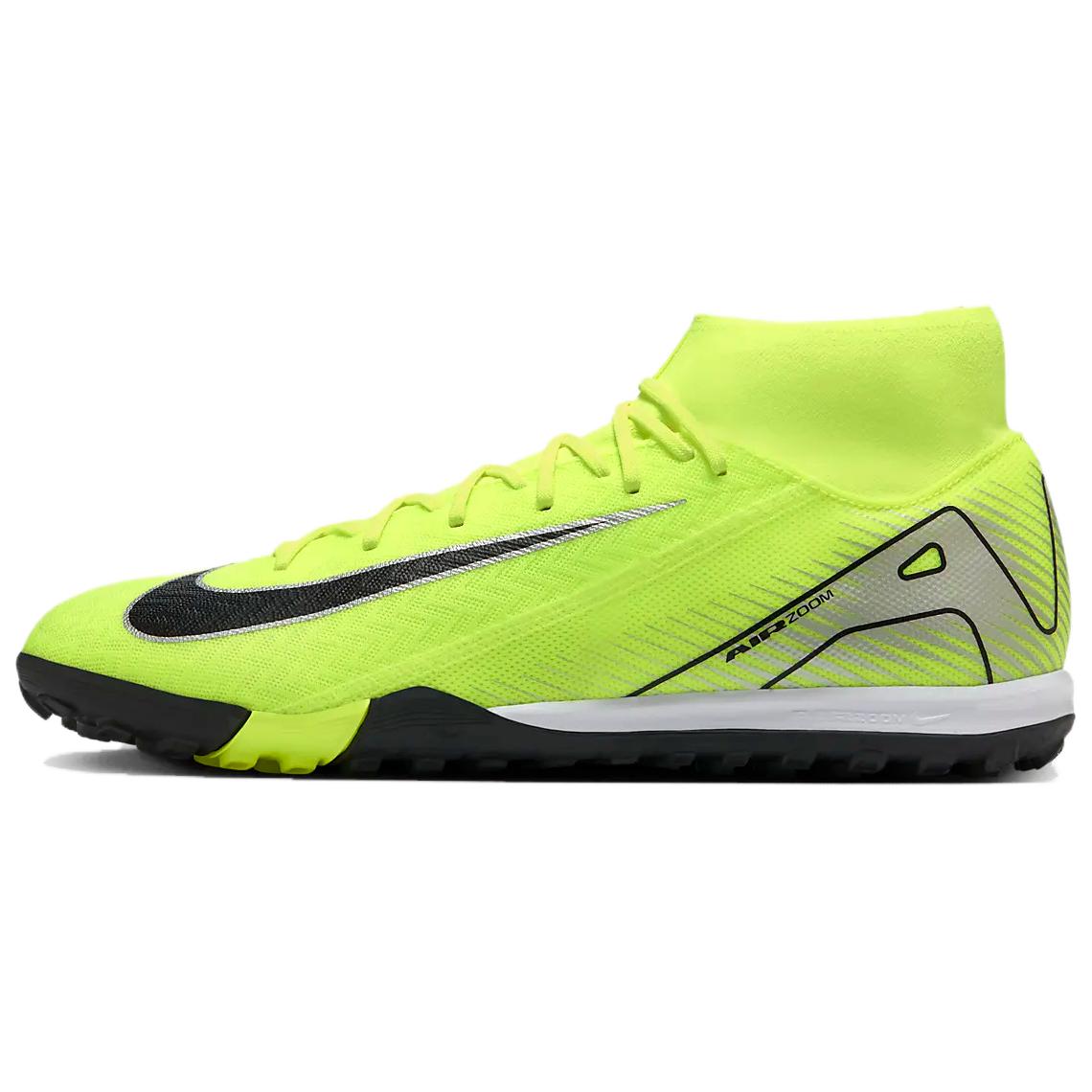 

Nike Меркуриал Суперфлай 10 Академи ТФ Вольт Блэк Грин, цвет Green