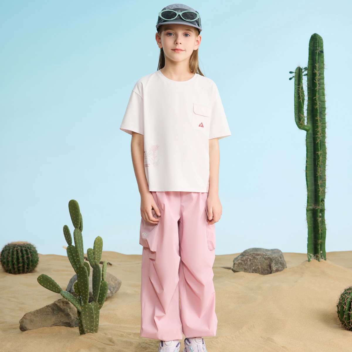 FILA KIDS Футболка cloud white для подростков — фото 4
