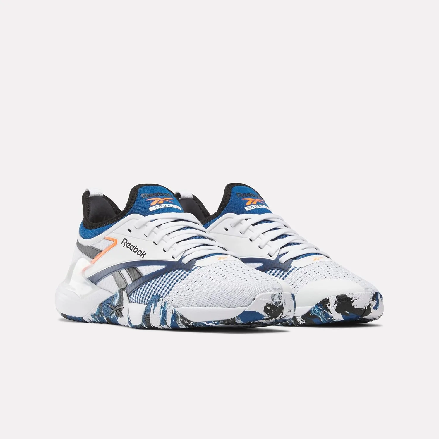 Кроссовки Reebok Unix Nano Court Trainers, белый/черный/синий — фото 3