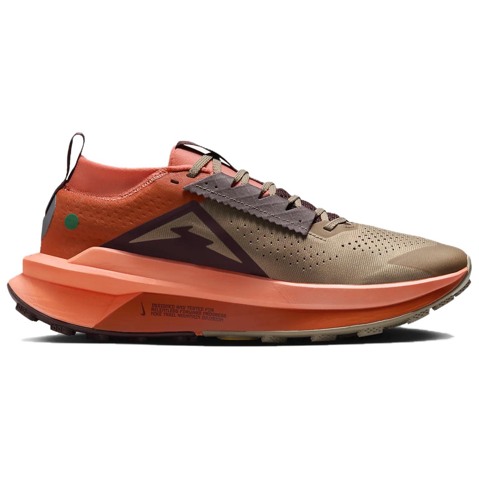 Nike ZoomX Zegama 2 Хаки Ярко-Малиновый Бордовый Раздавленный Белый Оранжевый Коричневый — фото 2