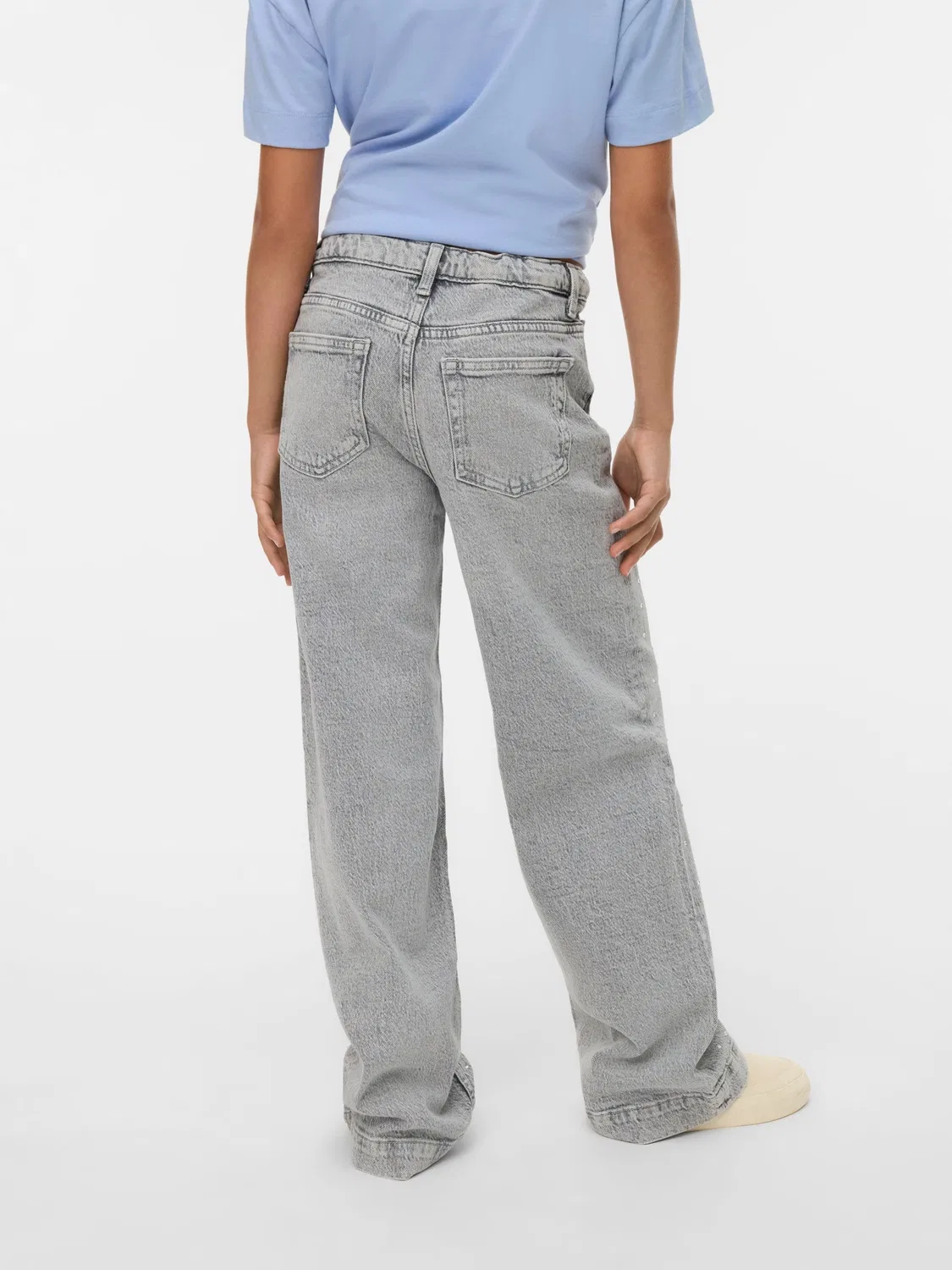 Джинсы свободного кроя, Vero Moda Girl, medium grey denim — фото 4