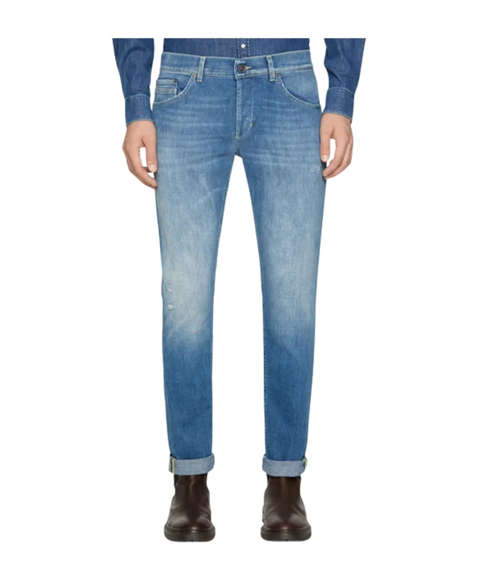 

Узкие джинсы с аутентичным дизайном. Dondup, синий