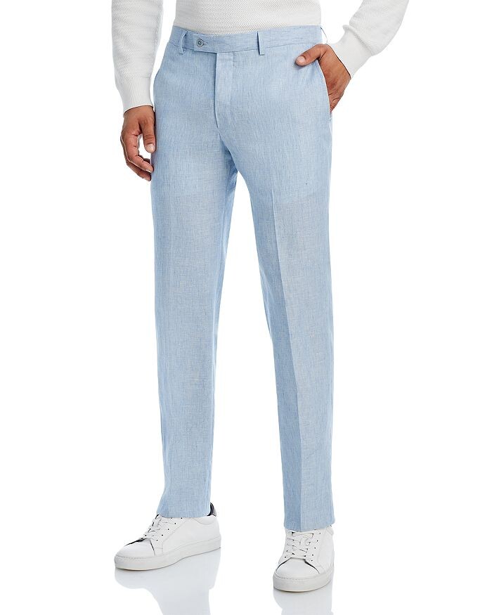 

Брюки Delave Slim Fit из льняного костюма Robert Graham, Серый, Брюки Delave Slim Fit из льняного костюма Robert Graham