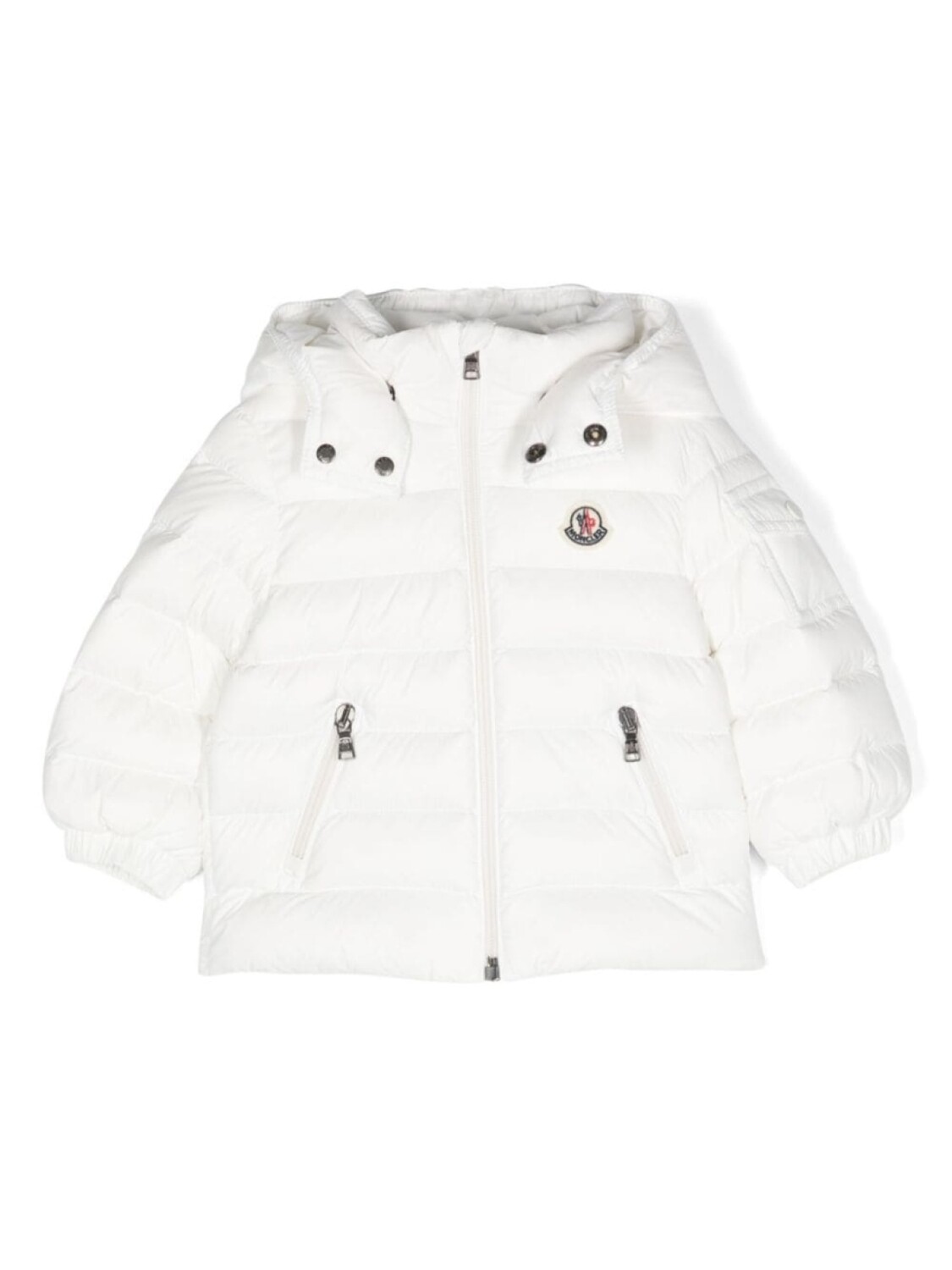 

Moncler Enfant пуховик с логотипом, белый