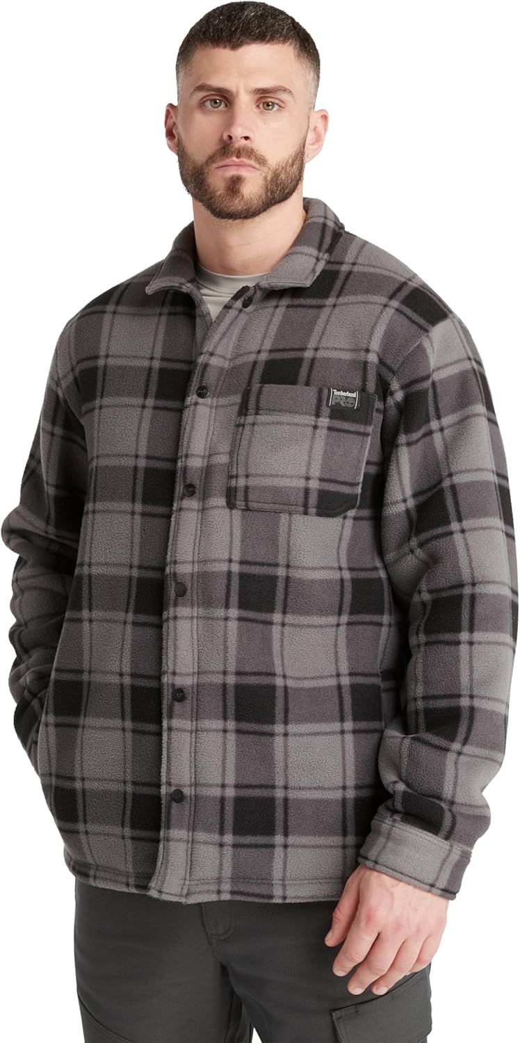 

Timberland PRO мужская Gritman Check тяжелая флисовая рубашка, Tornado Tartan