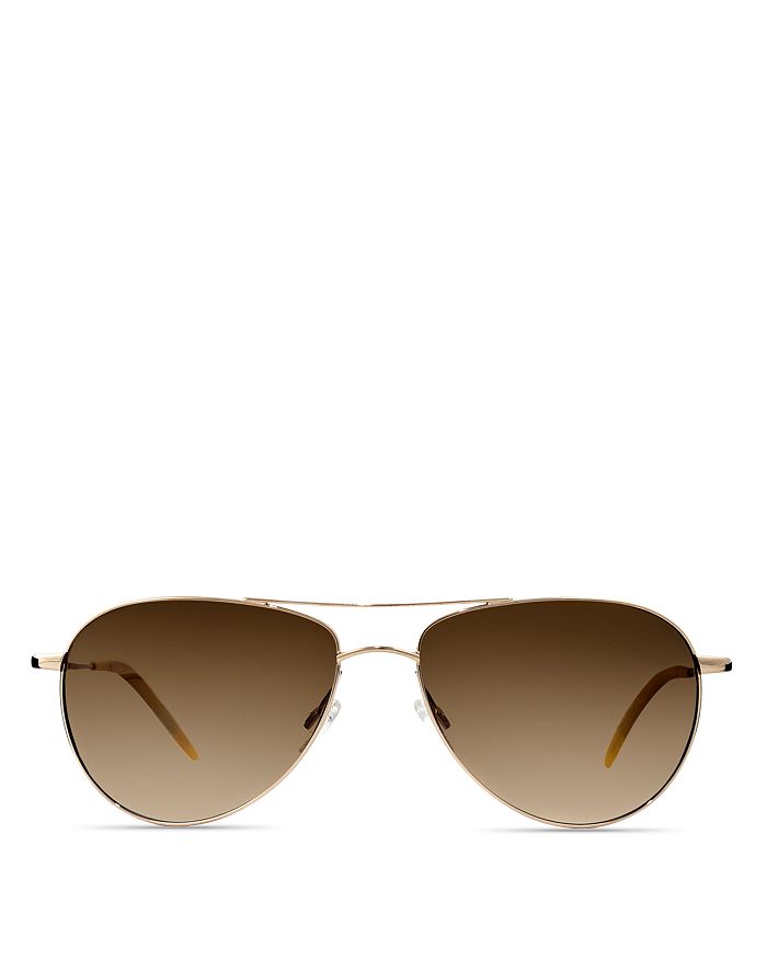 

Бенедикт Поляризованные Авиаторские Очки, 59 мм Oliver Peoples, золотой
