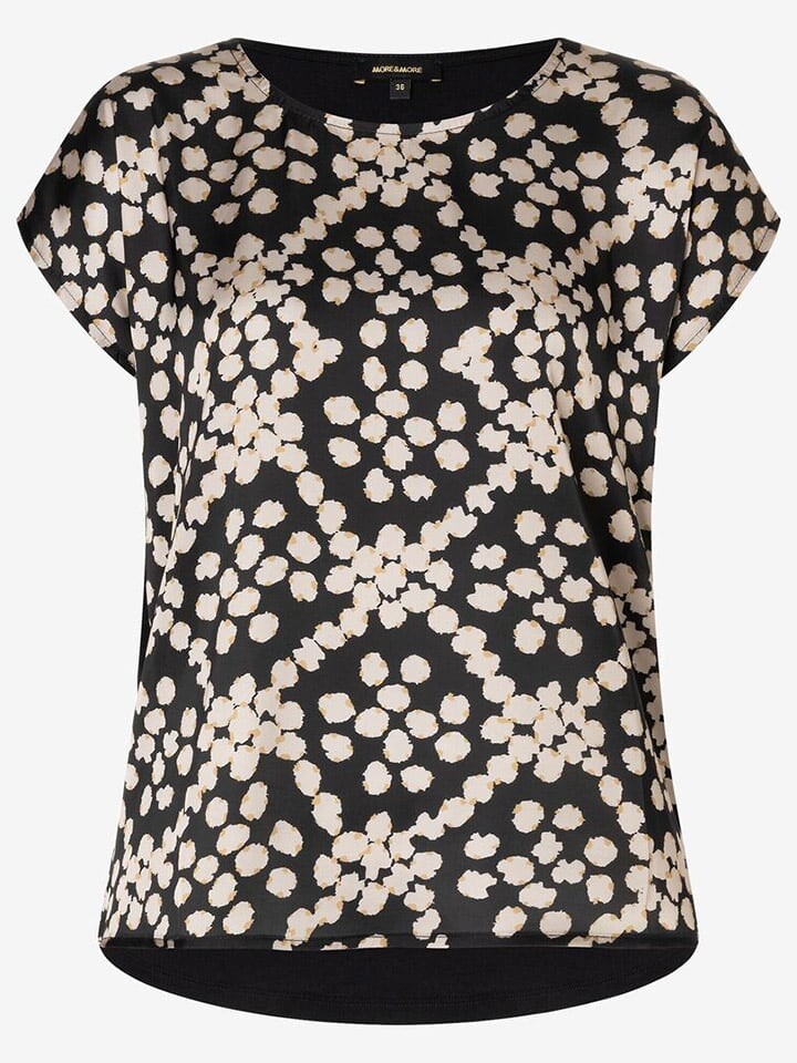 

Футболка More & More Shirt, цвет Schwarz/Beige