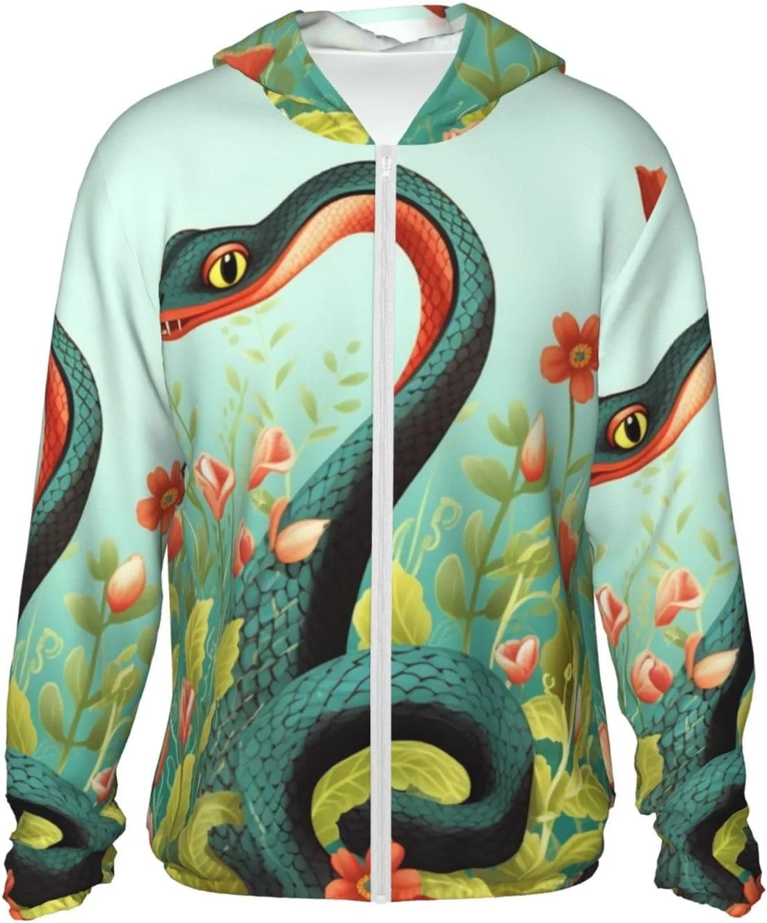 

Мужская солнцезащитная рубашка Snake and Flower UPF 50+ NBSKSDLK