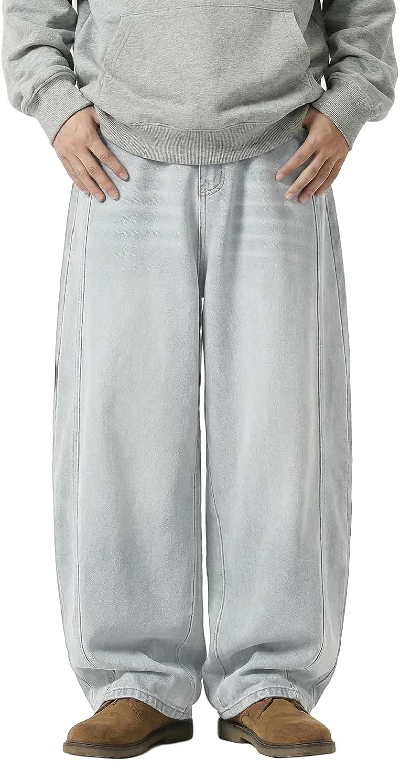 Джинсы свободные Baggy, Голубой