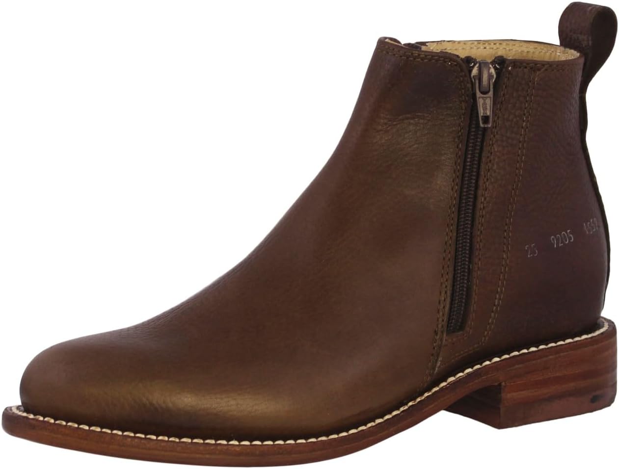 

Мужские профессиональные ковбойские ботинки 155 коричневого цвета Chelsea на щиколотку, западный стиль, кожаные, с круглым носком Cowboy Professional