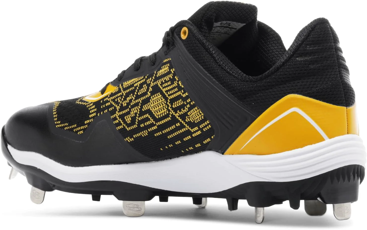 Boombah Viper Pureknit Мужские металлические бутсы - Статус - Разнообразие цветов - Разные размеры, черный/золотой — фото 2