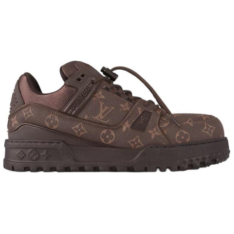Тренеры Maxi Low-Top для скейтбординга унисекс коричневые LOUIS VUITTON — фото 3