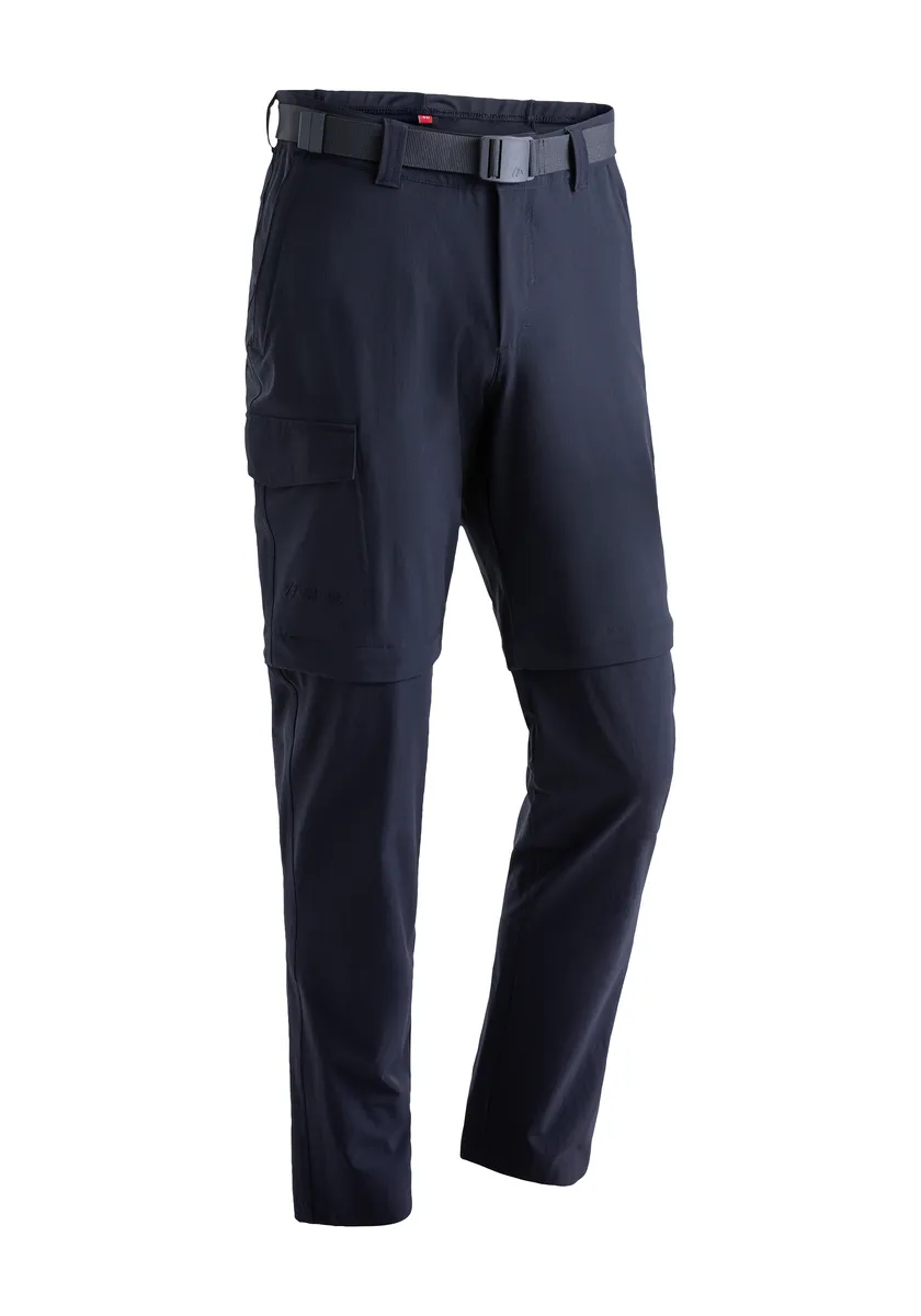 

Функциональные брюки Maier Sports "Torid slim zip", мужские походные брюки, уличные брюки на молнии, 4 кармана, облегающий крой, синий