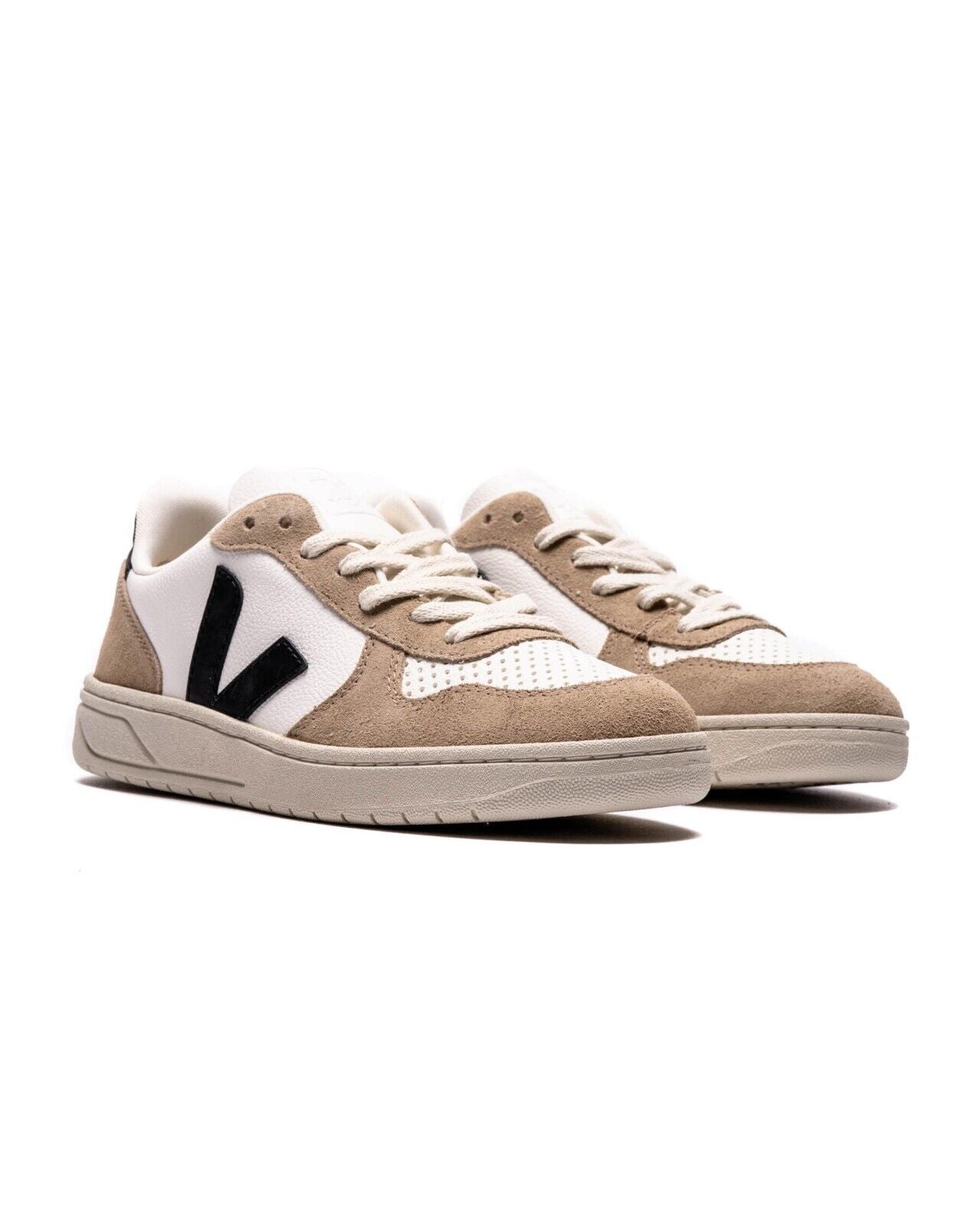 

Veja V-10 VX0503138B кроссовки мужские бежевые кожаные низкие повседневные удобные