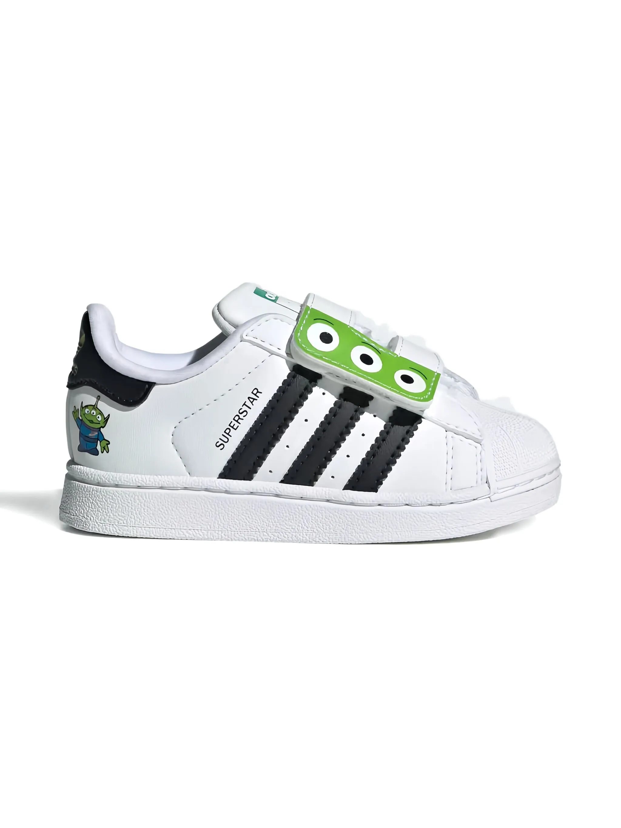 

Кроссовки Pixar Superstar II из коллаборации с Disney Adidas Kids, белый