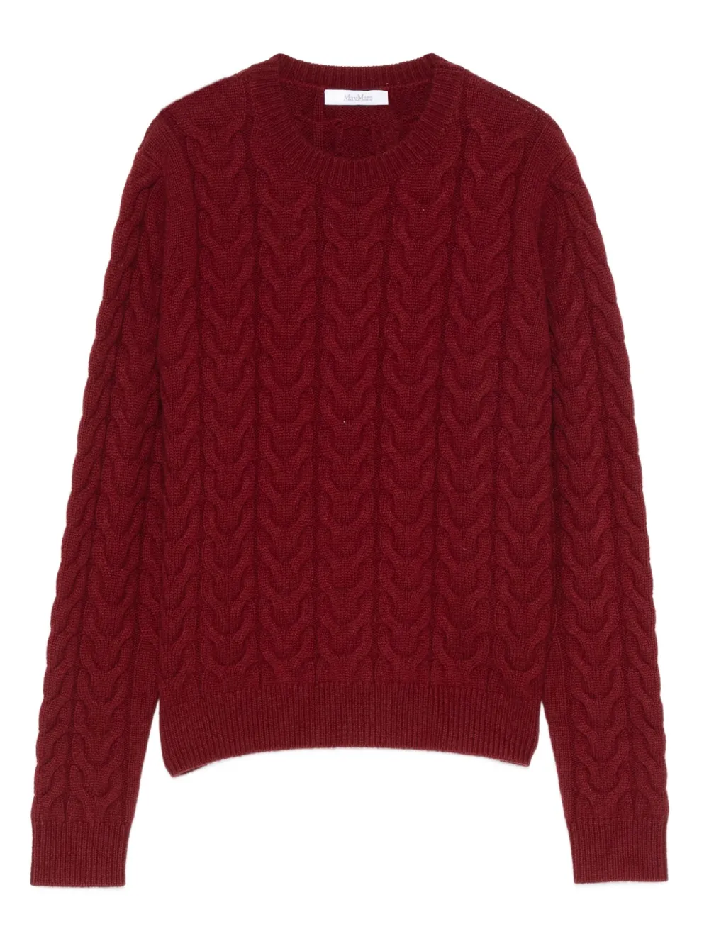 

Кашемировый свитер фактурной вязки MAX MARA, красный