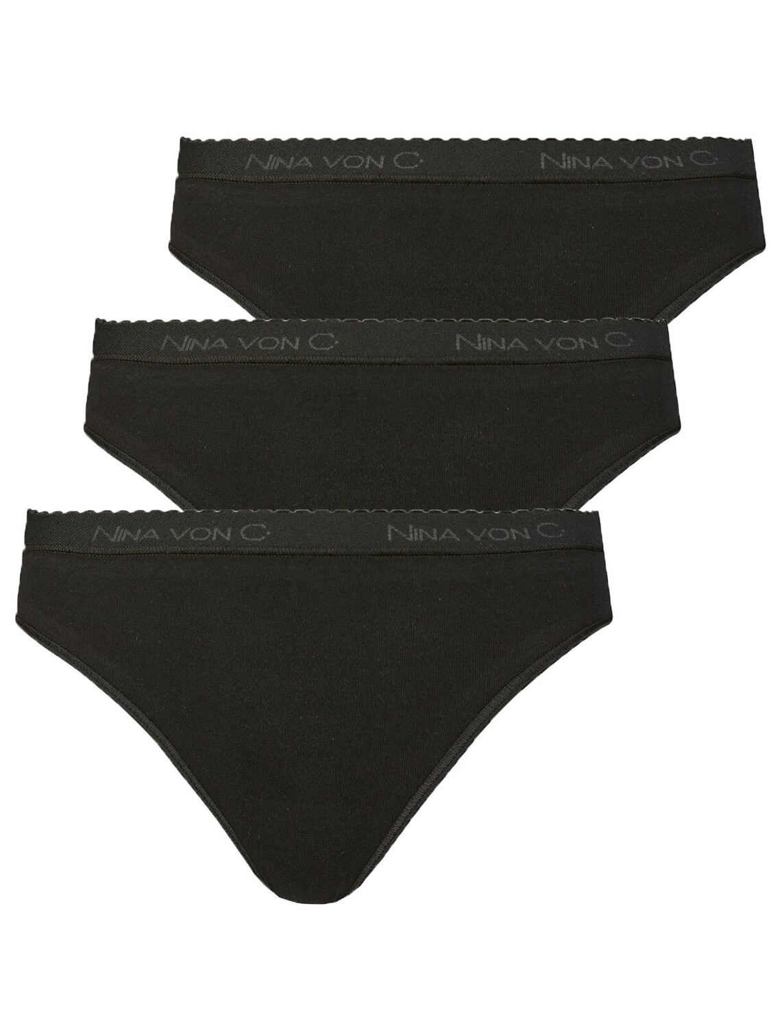 

Трусы Nina von C. 3er Pack Jazzpant, черный
