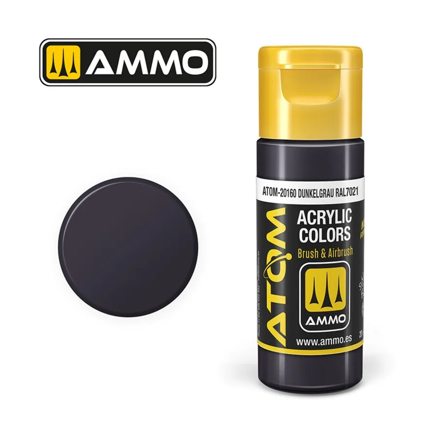 

Дункельграу RAL 7021, ATOM Acrylic Paints
