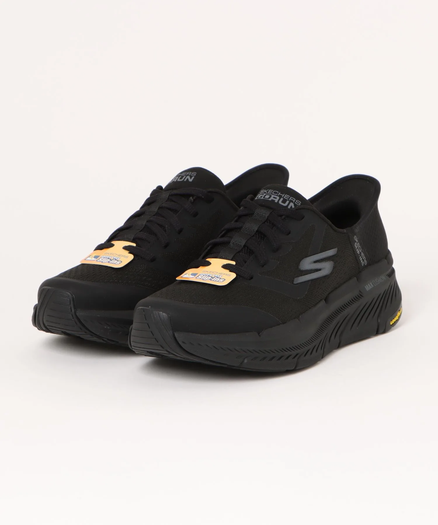 Мужские кроссовки без шнуровки Max Cushioning Premier 2.0 SKECHERS чёрные