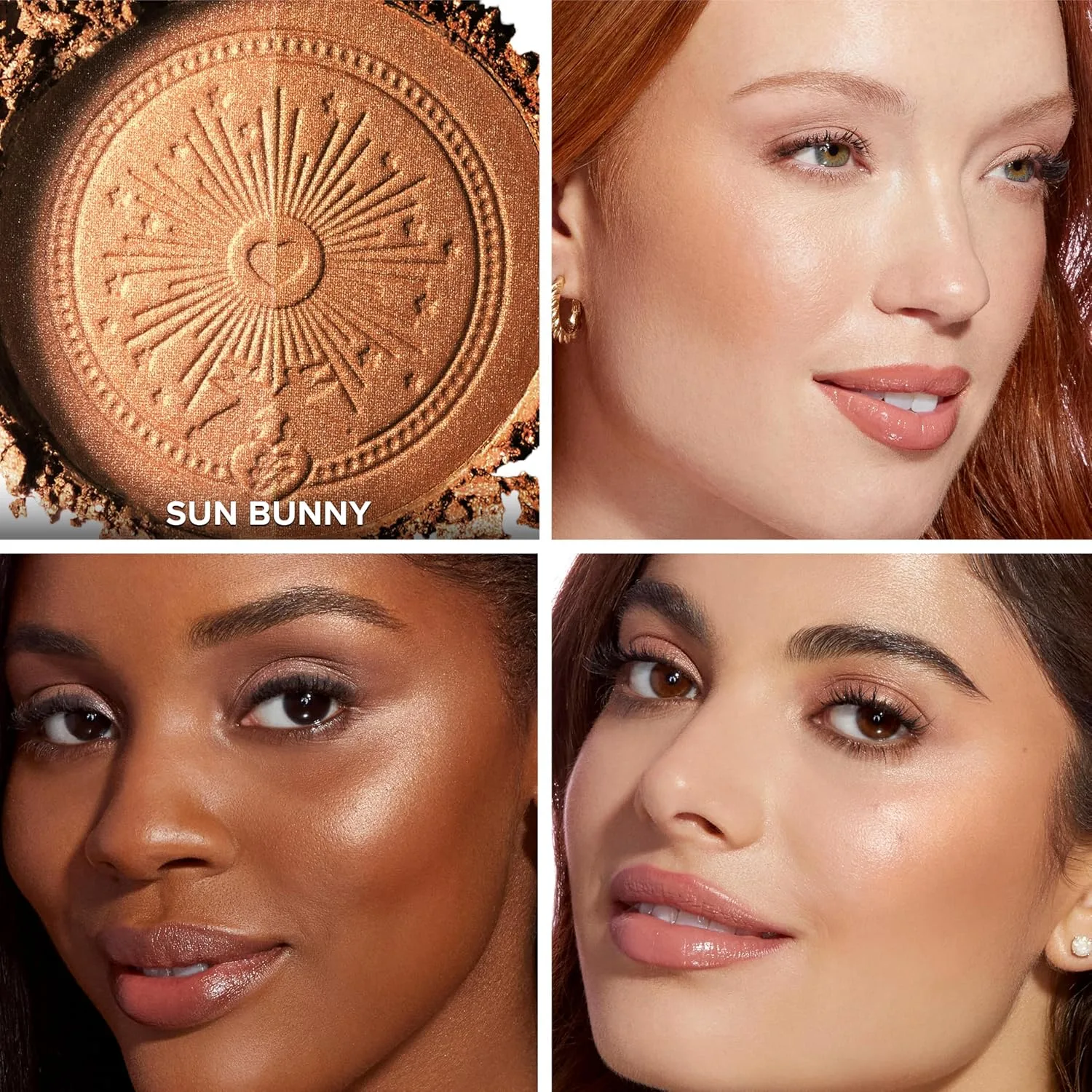 Бронзер-румяна Too Faced Sun Bunny Blushing | Полупрозрачные, сияющие бронзеры-румяна с розовым подтоном, имитирующие естественный румянец., 01 Sun Bunny (Luminous Tan) — фото 4