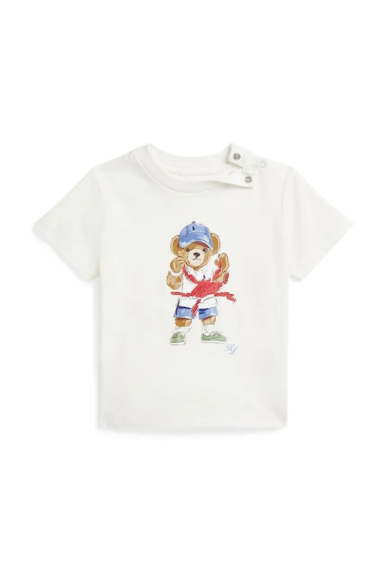 

Хлопковая футболка для малышей Polo Ralph Lauren, белый
