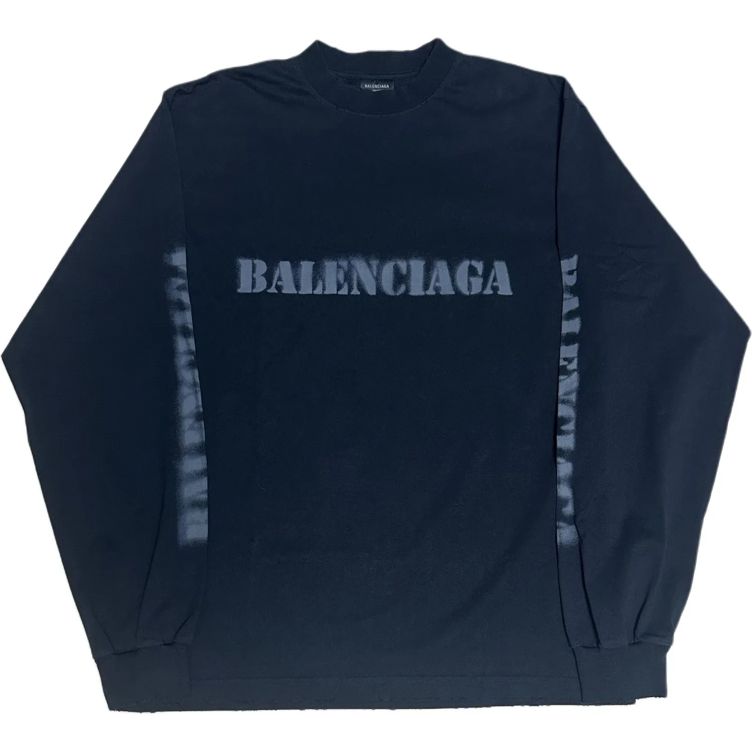 Balenciaga Футболка SS24 Regular Fit Unisex Marine Blue