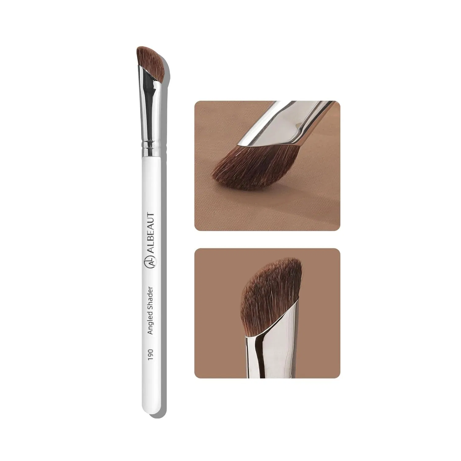 Скошенная кисть для теней и контуринга носа «190 Angled Shader» от Albeaut Albeaut