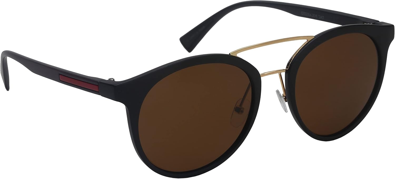 

Поляризованные солнцезащитные очки proSPORT «Авиатор» с металлическим креплением, для рыбалки, пляжа, лодки, с антибликовым покрытием, коричневые и серые, для мужчин и женщин, Mysto - Brown With Black Frame