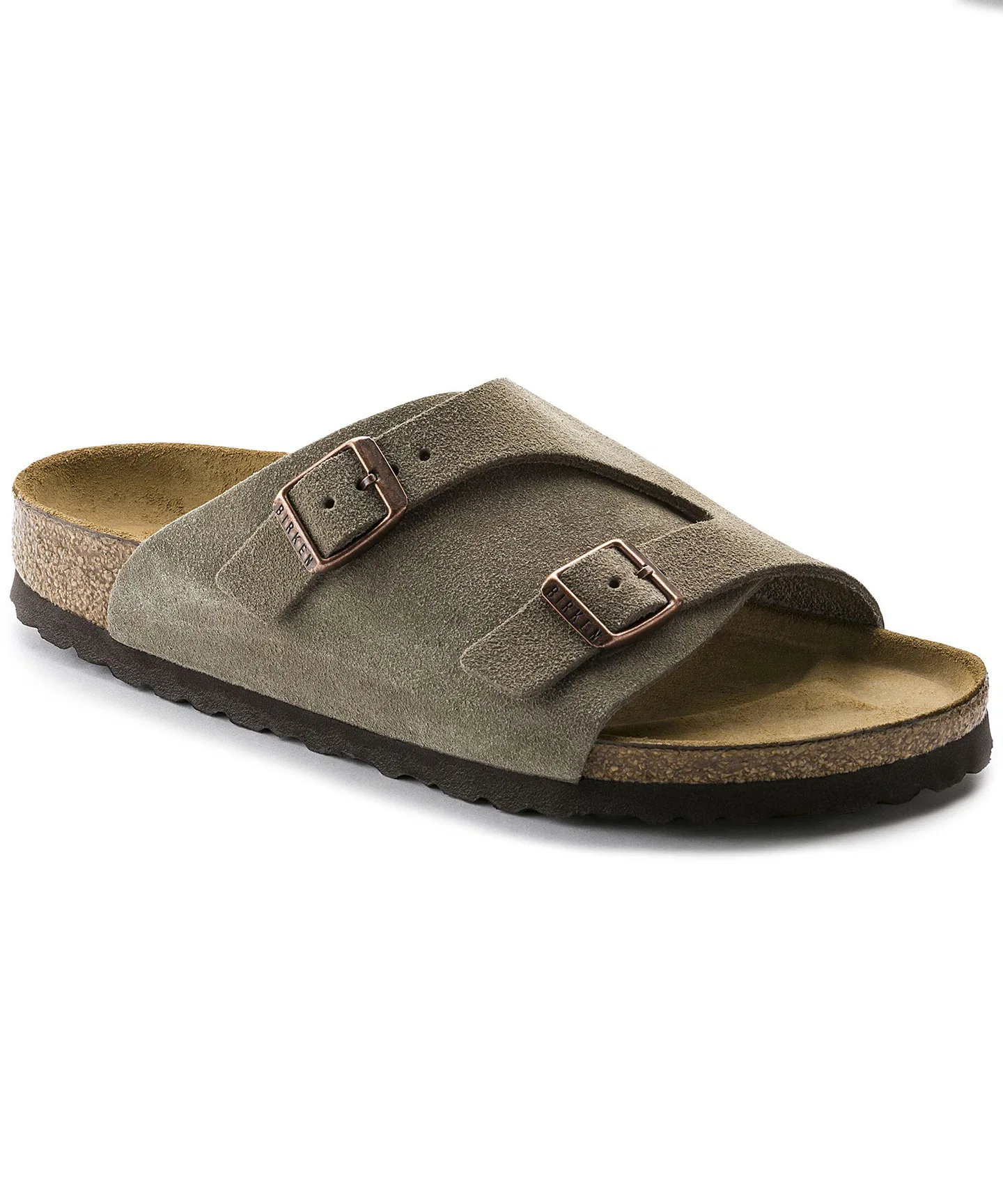 Мужские замшевые сандалии Birkenstock Zurich Taupe — фото 4