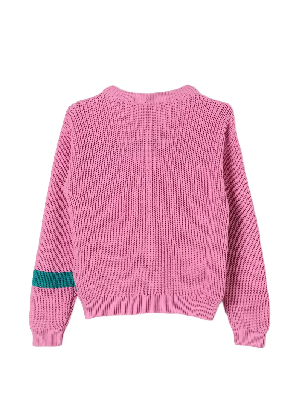 Хлопковый свитер Msgm Kids, розовый — фото 2