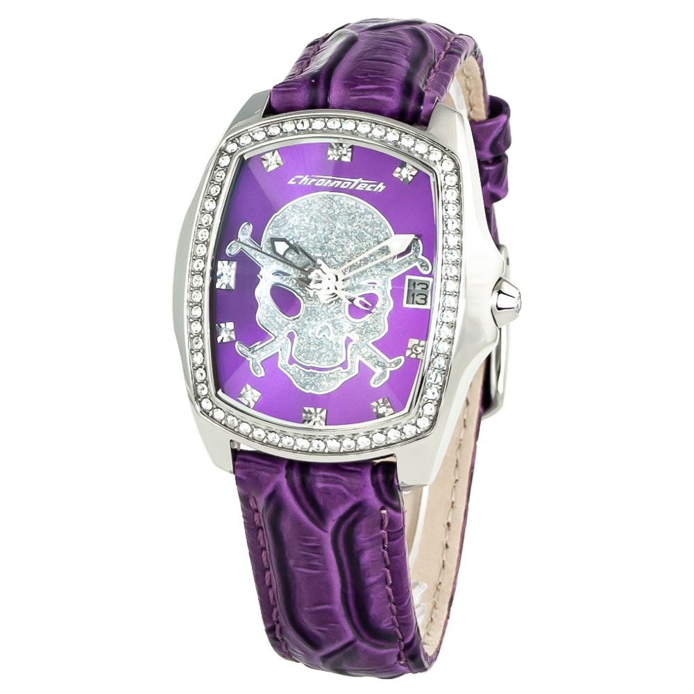 

Женские часы Chronotech Leather, фиолетовый
