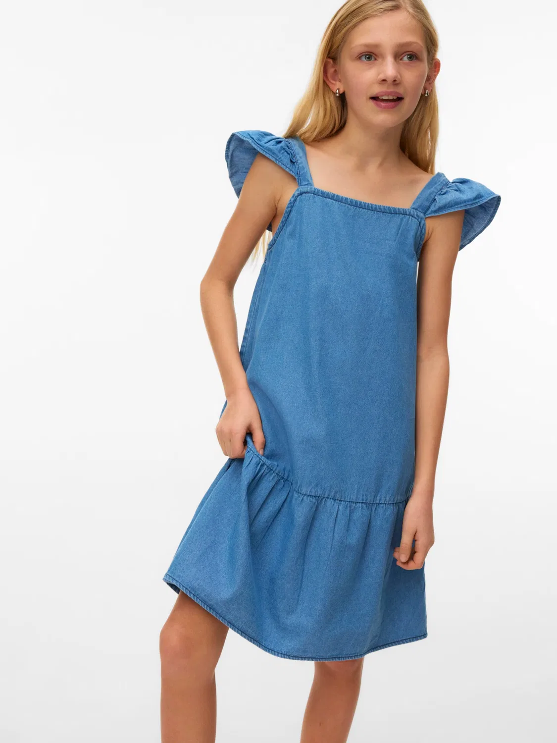 Платье 'VMHOLLY' Vero Moda Girl, Blue Denim — фото 3