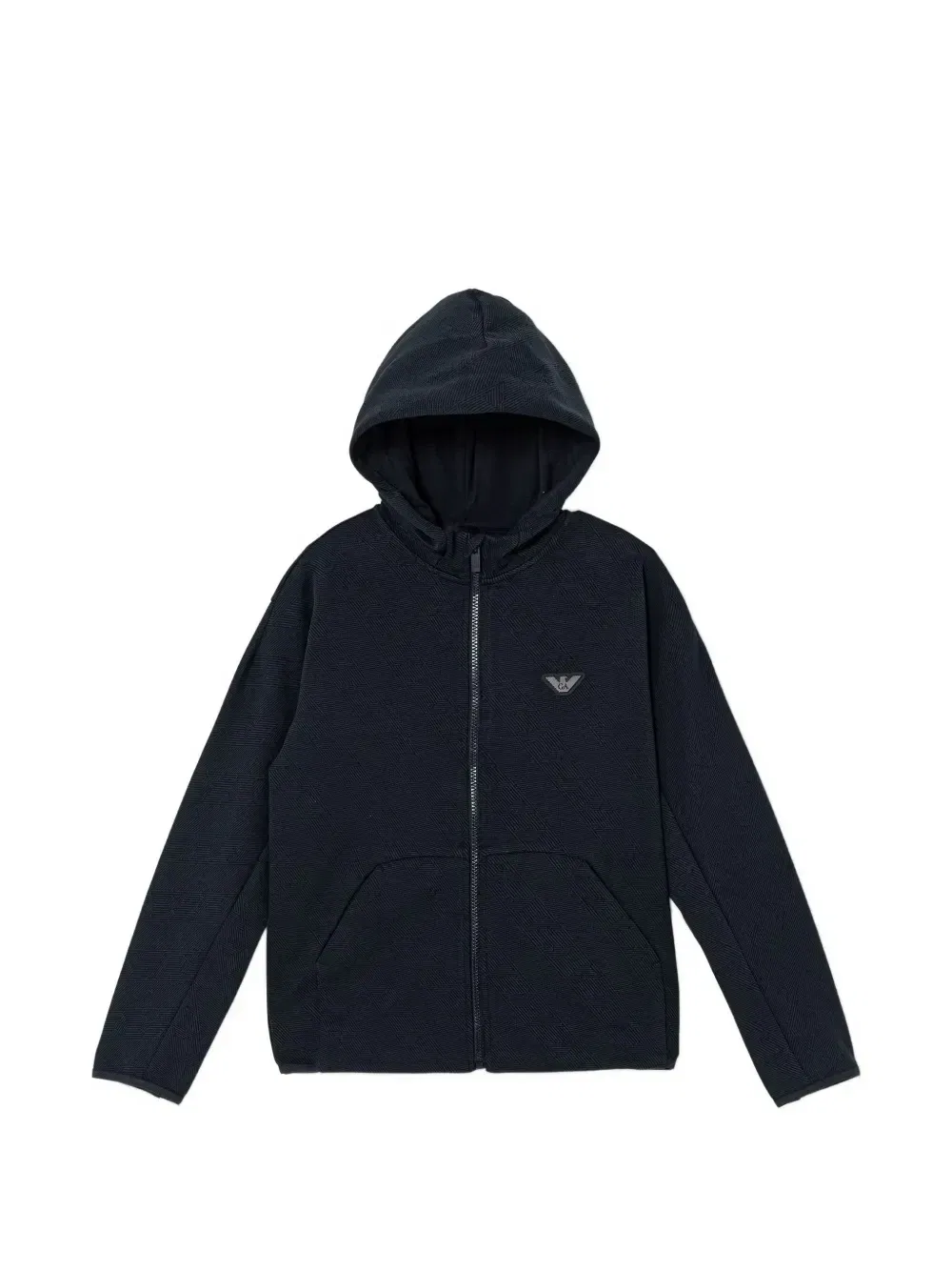 Худи на молнии Emporio Armani Kids, синий