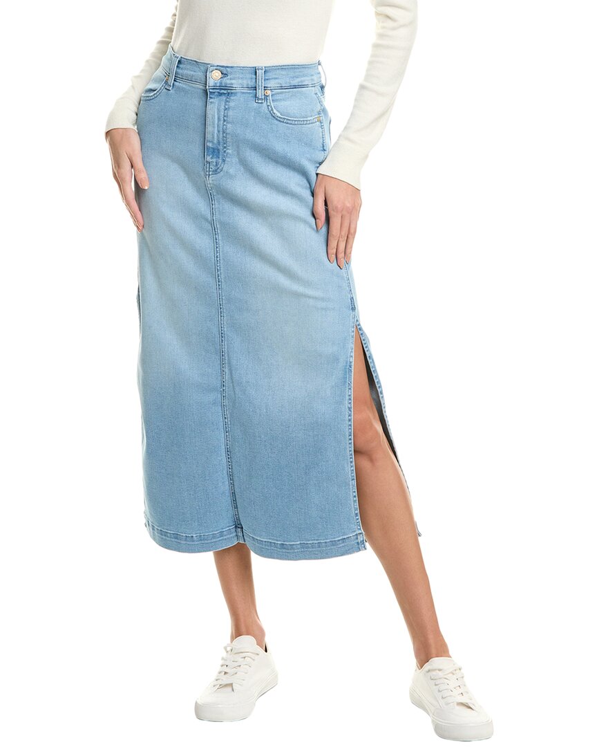

Юбка миди 7 For All Mankind, синий