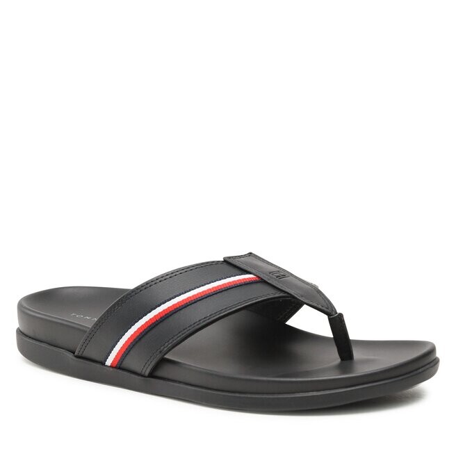 

Шлепанцы Tommy Hilfiger LeatherToe Post, черный