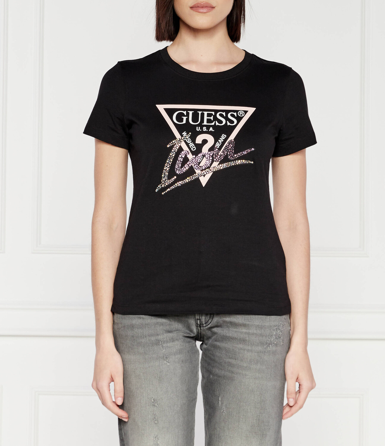 

Футболка GUESS ICON Regular Fit, черный