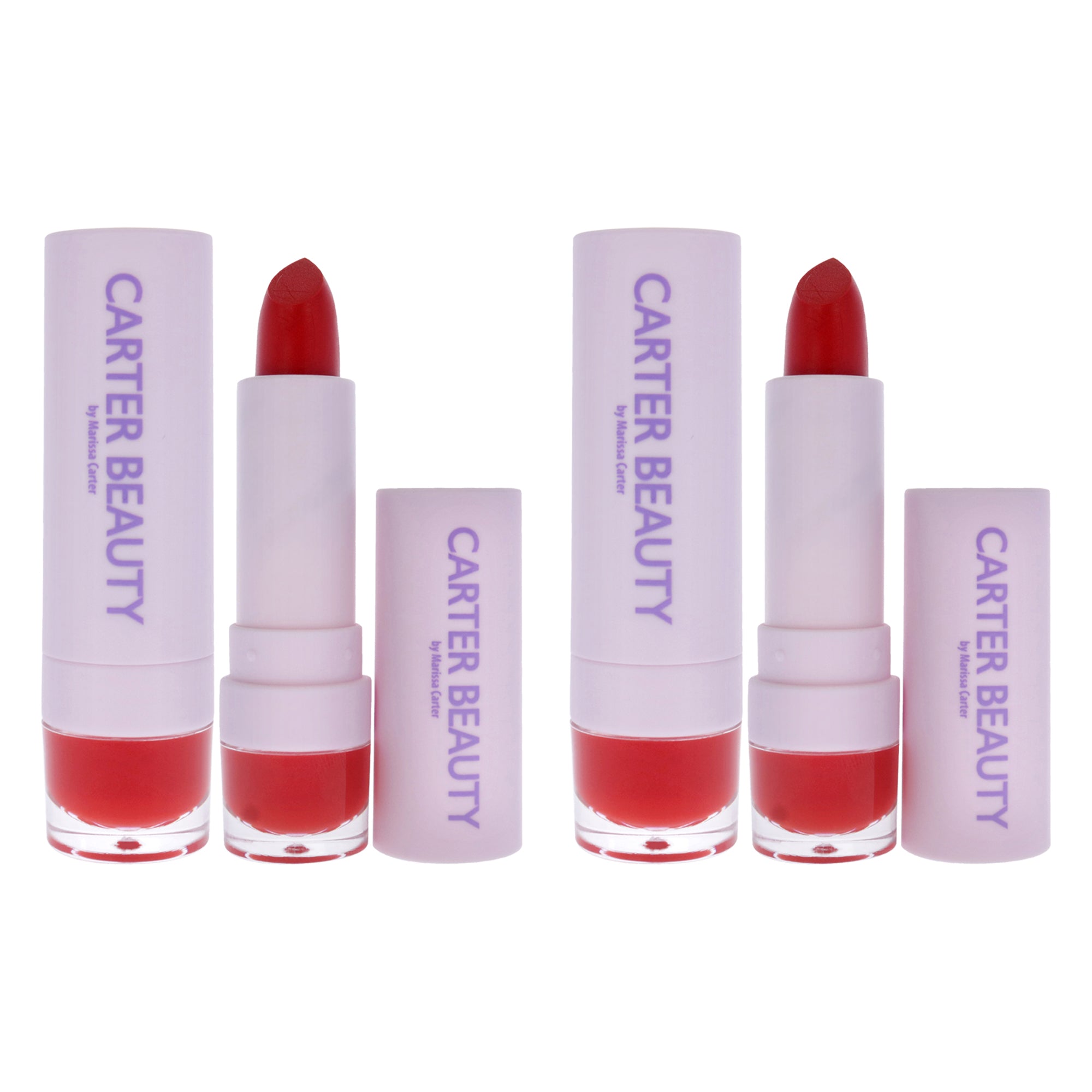 

Матовая бархатная помада Word of Mouth Velvet Matte Lipstick - Melanie от Carter Beauty для женщин - 0,16 унции - набор из 2 штук, прозрачный