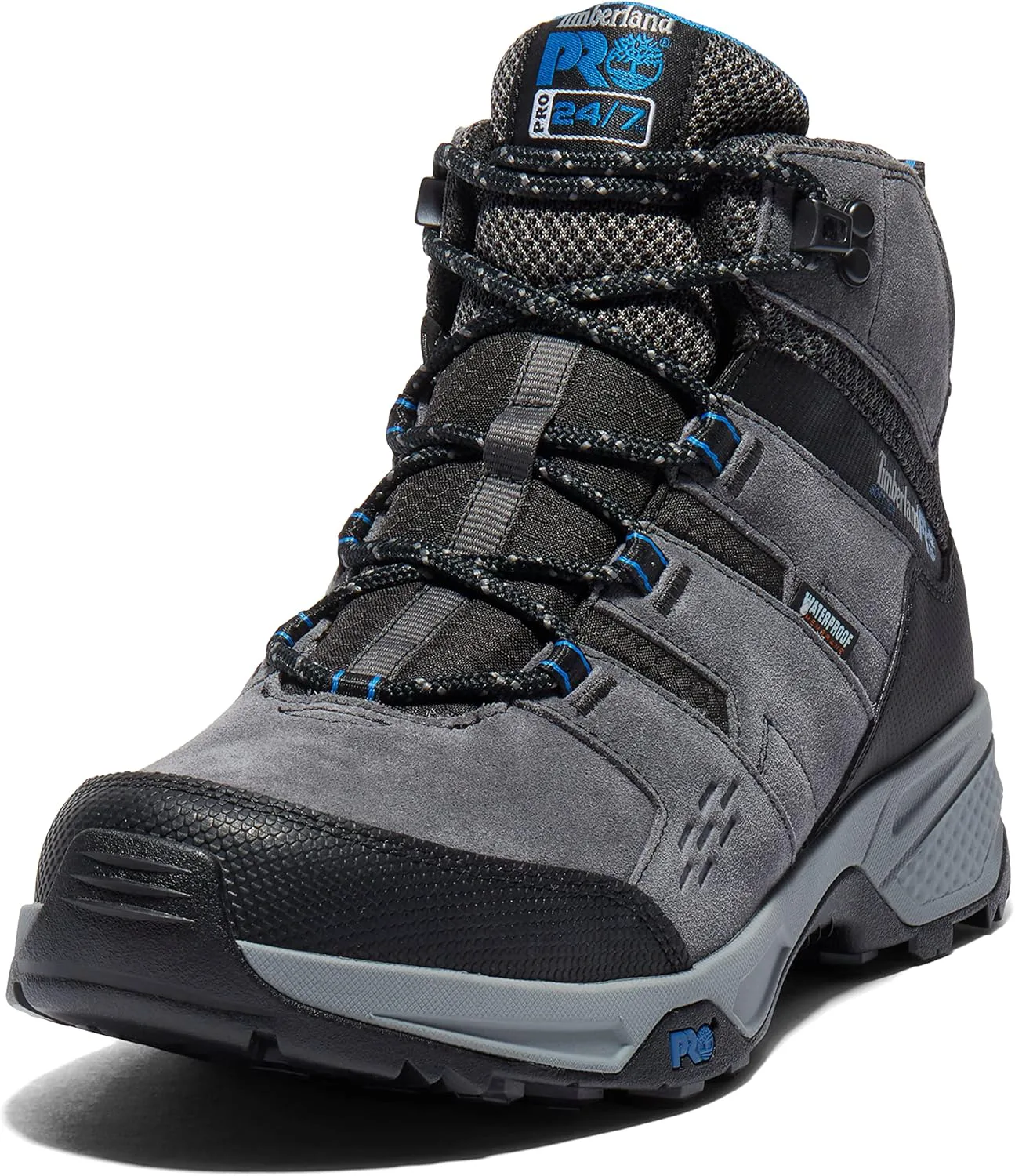 

Рабочие ботинки Timberland PRO Switchback Lt 6 дюймов для взрослых, унисекс, с мягким носком, водонепроницаемые, для промышленного использования, серый/синий
