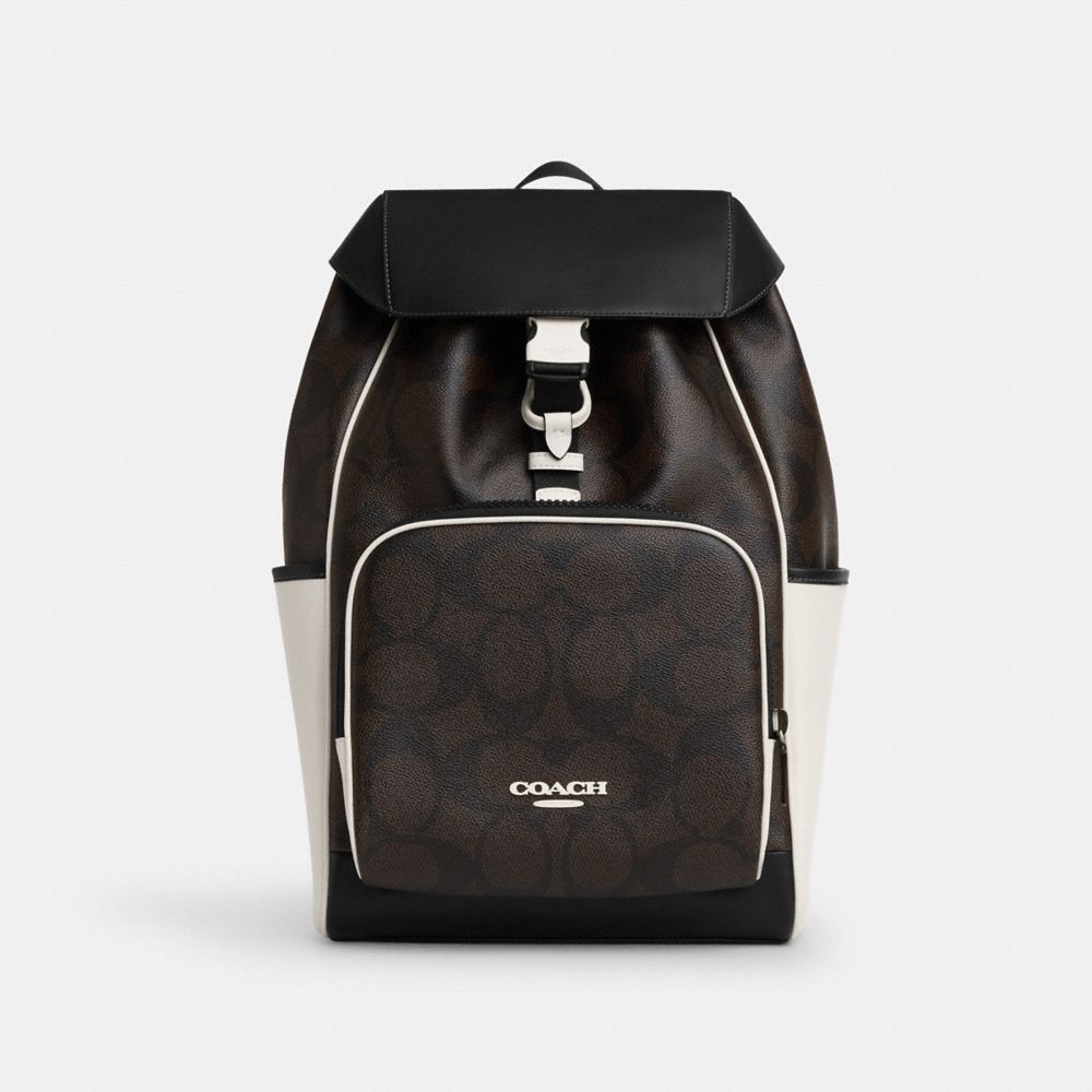 

Рюкзак Coach Racer Backpack, цвет 1 J/Walnut/Chalk