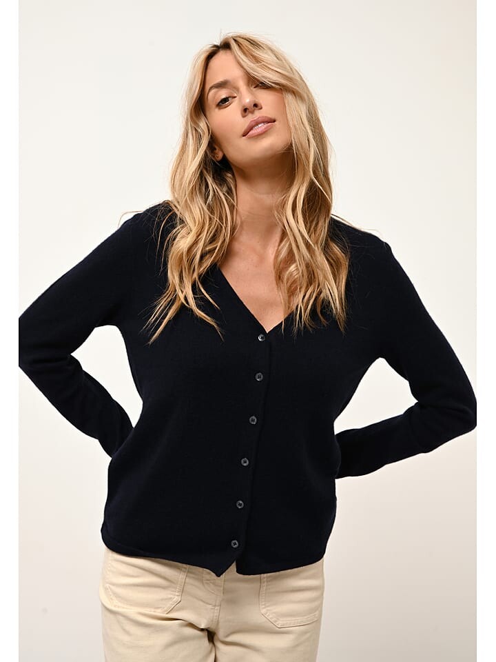 

Кардиган Just Cashmere Kaschmir-Cardigan Norma, темно-синий