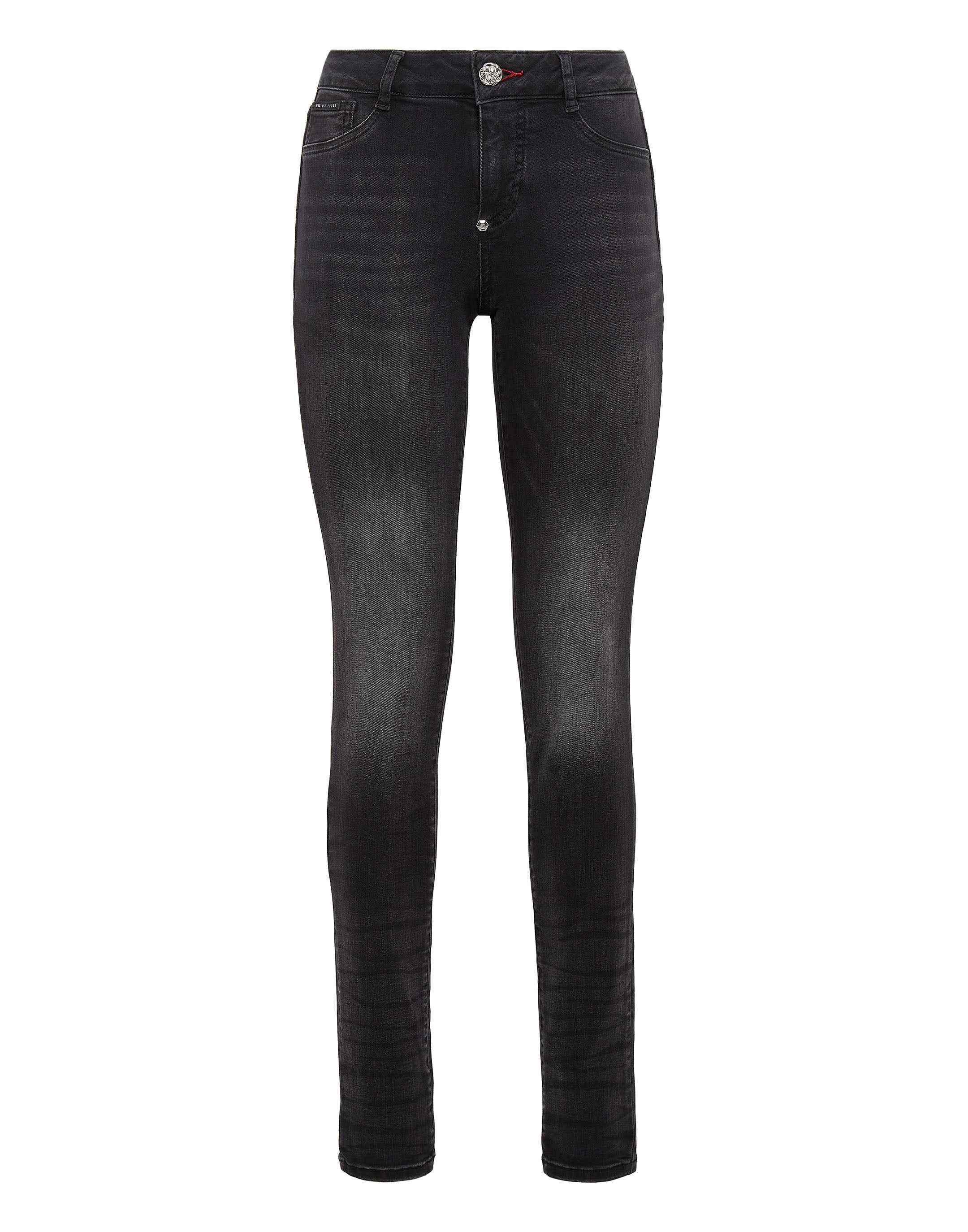

Джинсовые джеггинсы PHILIPP PLEIN, цвет tempest grey