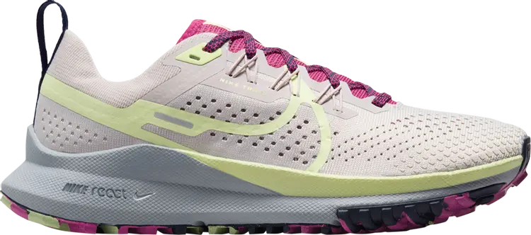 

Кроссовки Wmns React Pegasus Trail 4 'Platinum Violet Luminous Green', фиолетовый