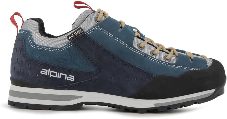 

Мужские водонепроницаемые ботинки Alpina ROYAL - премиальные легкие туристические кроссовки с подошвой Vibram, синий/зеленый