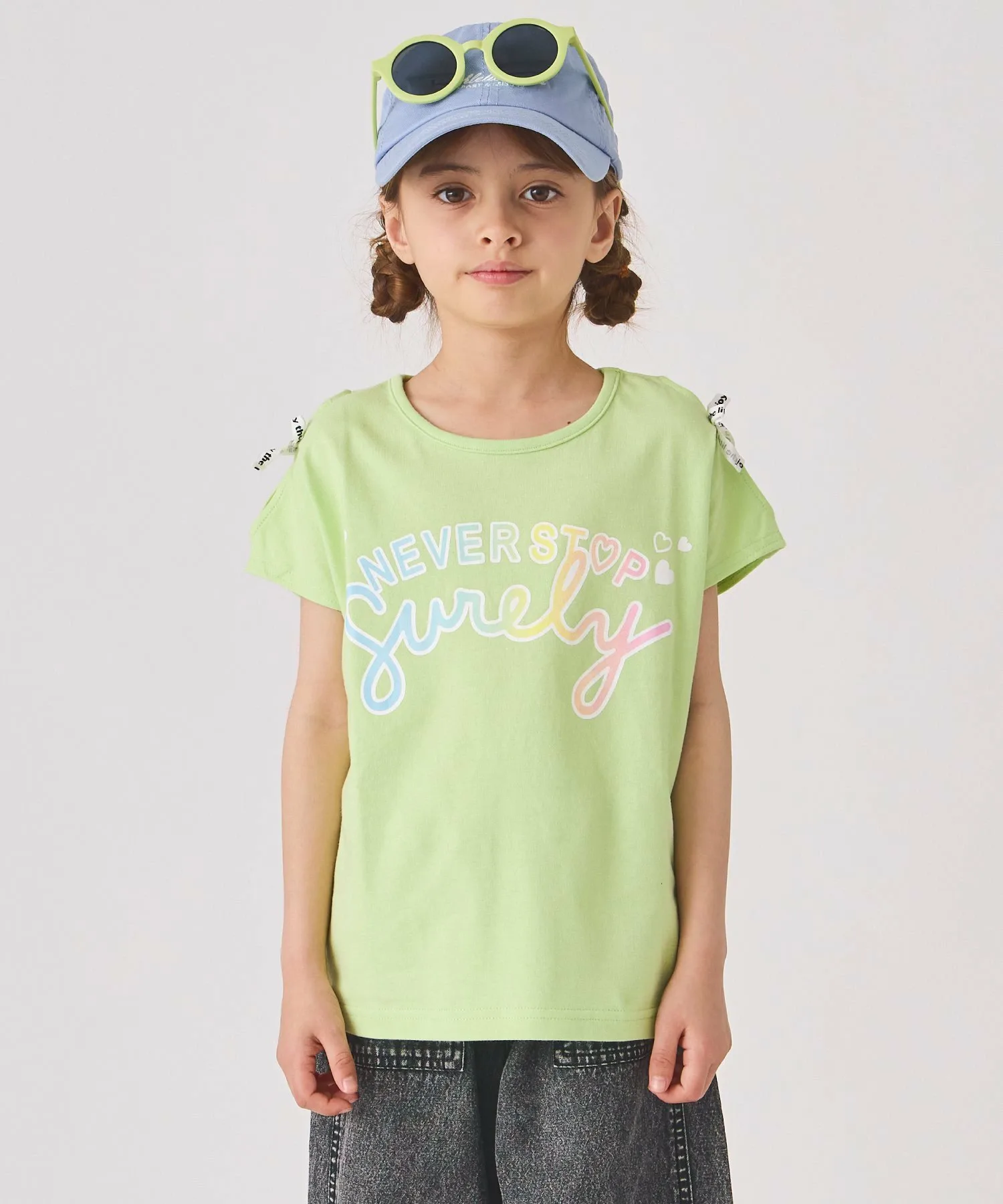 Топ с французским рукавом Ever Closet, Apple Green