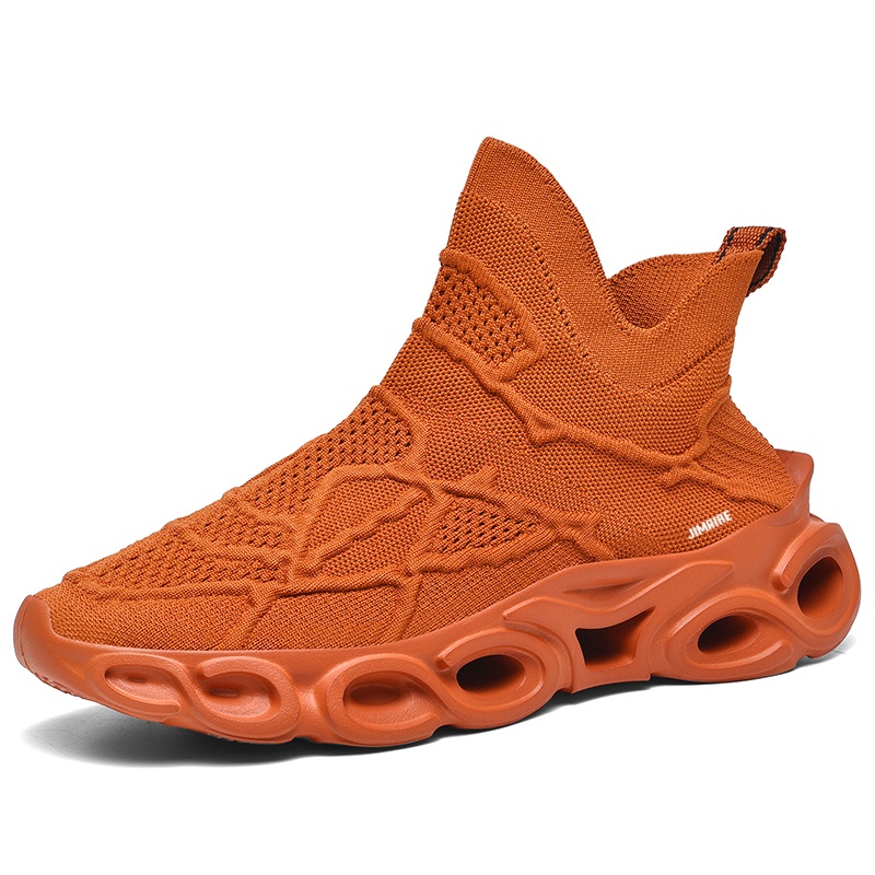 

Мужские повседневные туфли средней высоты с амортизацией King Jinmai, Orange Red